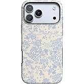 Casely iPhone 17 Pro Case | Cupid's Canvas | Periwinkle Floral | Bold Protective Design | Compatible with MagSafe