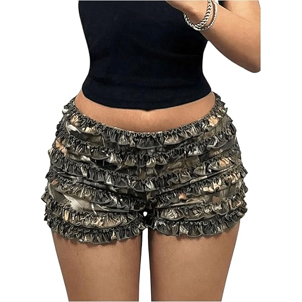 Checkered Shorts Women WDIRARA Women's Plus Size Checkered