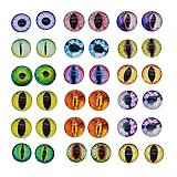 50PCS/Pack Diameter 1 inch Assorted Round Glass