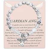 FUSTMW Angel Keychain Guardian Angel Gifts Faith Gifts Prayer gifts Blessing Gifts Guardian Angel Charm Key Chain Gifts