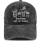 Splash Brothers Customized Garden Hat for Men Women, Funny Adjustable Cotton Embroidered Gardening Baseball Cap