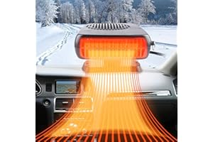 NCCEN Portable Car Heater and defroster 12V 200W Fast Car Heater Defroster Demister That Plugs into Cigarette Lighter for Car 2 in 1 Heating and Cooling for Car