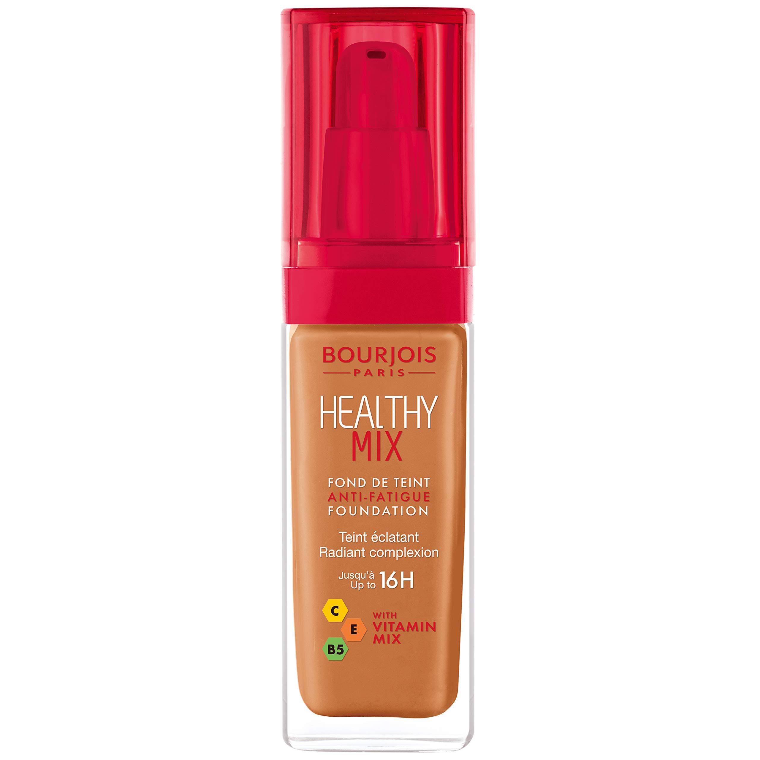 Bourjois Healthy Mix Anti-Fatigue Medium coverage Liquid Foundation 6 Dark Amber, 30ml — image 1