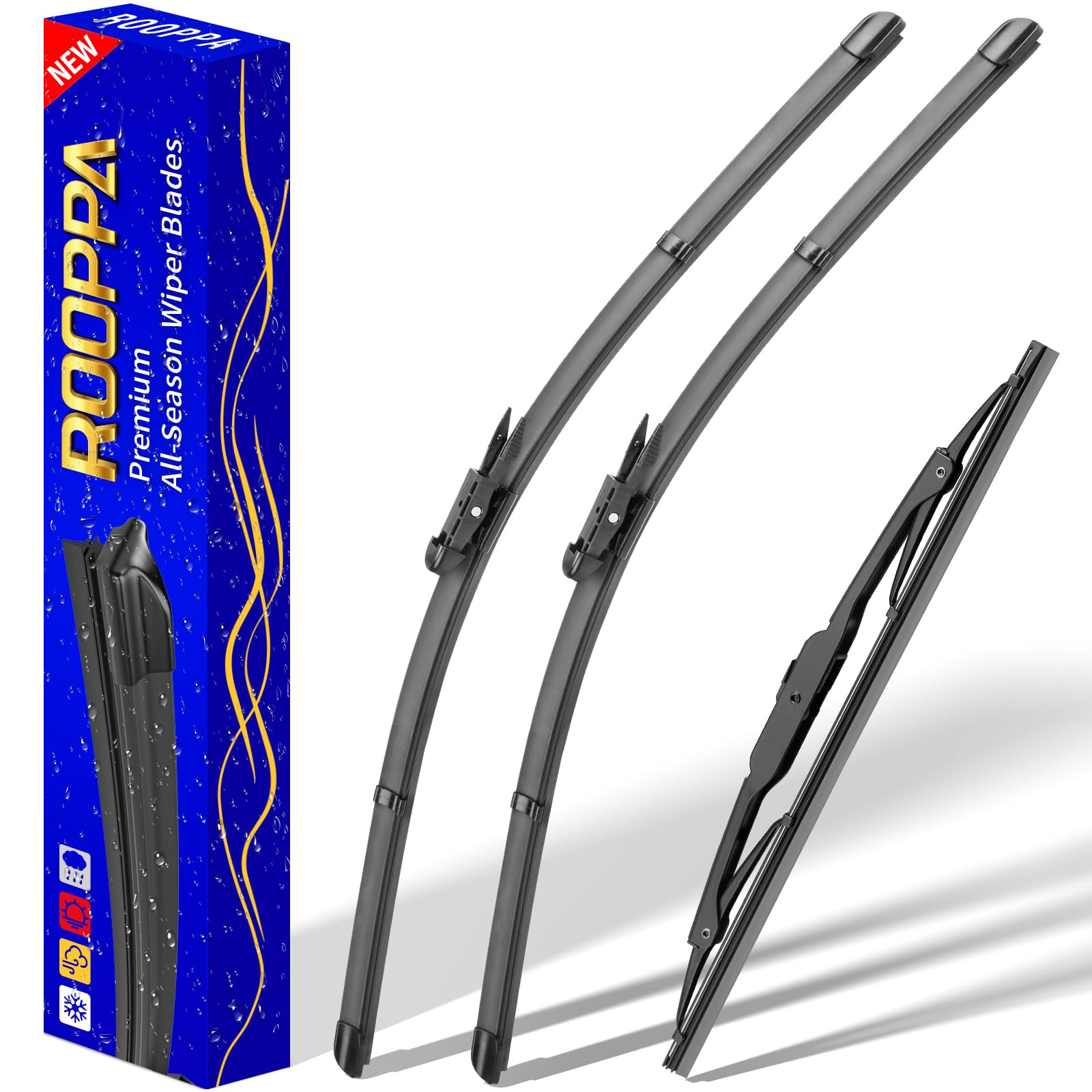Photo 1 of 3 wipers Replacement for 2012-2017 Chevy Chevrolet Traverse, Windshield Wiper Blades Original Equipment Replacement - 24"/21"/13" (Set of 3) Pinch Tap