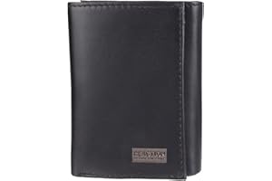 KENNETH COLE Men's Wallet-RFID Leather Slim Trifold with Id Window and Card Slots