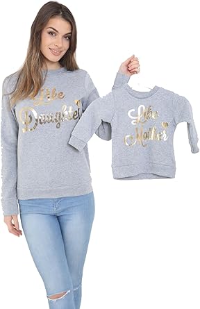 matching jumpers mum and daughter
