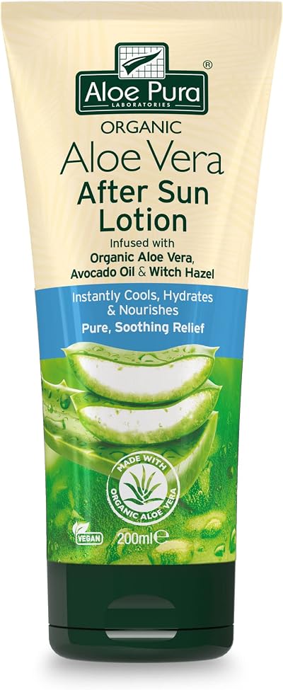 Aloe Pura Organic Aloe Vera Aftersun Lotion 200 ml Vegan Cruelty Free