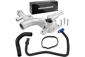 X4XZ 902-846 Upgrade Aluminum Water Outlet Thermostat Housing & Hose 13251447 For Chevy 11-16 Cruze,12-20 Sonic,15-20 Trax,13-21 Encore 1.4L Replaces# 25193922 55565334 1511105 55596898