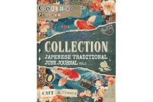 Japanese Traditional Collage Paper: 20 Beautiful Unique Decorative Sheets For Collage, Mixed-Media Art, Junk Journaling, Scrapbooking and More