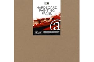 PRO ART Art Advantage, 18-inch x 18-inch Hardboard Panel, Natural