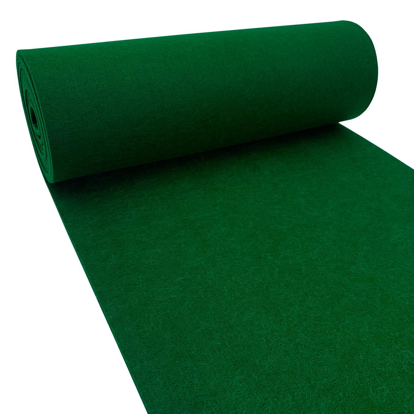 aufodara Felt Fabric 30cm x 250cm, 3mm Thick Craft Felt Fabric for Felt Table Mats DIY Craft Patchwork Sewing (Green)