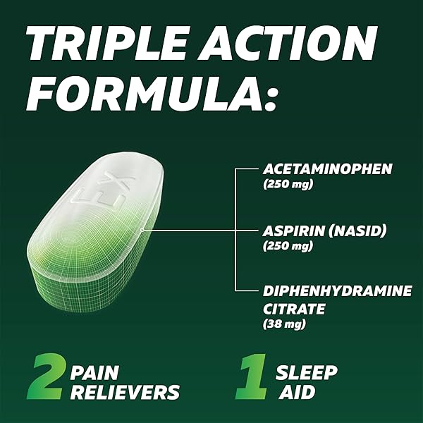 EXCEDRIN PM PAIN RELIEVER AND NIGHTTIME SLEEP-AID CAPLETS FOR HEADACHE RELIEF – 24 COUNT