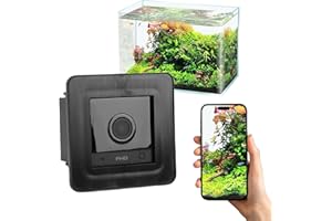Wisoqu 2K HD Camera for Fish Tank, Aquarium, Reptile Terrarium, 140 Wide Angle, AI Motion Detection, 2.4GHz WiFi, Two Way Aud