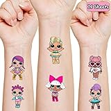 UJGTAR LOL Gifts for Kids, Party Supplies Favors, 16 Sheets Temporary Tattoos Skin Stickers, LOL Birthday Decorations…