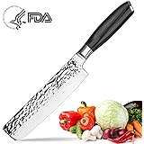 Imarku Pro Chef's Knife,7-Inch High Carbon Stainless Steel Nakiri Vegetable Kitchen Knife with Balanced Comfortable Handle