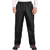 JAEZZIY Men's Rain Pants Waterproof Pants Windproof Lightweight Hiking Pants for Outdoor Work, Golf, Fishing, Hiking