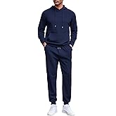 COOFANDY Men's Tracksuits 2 Pieces Waffle Hoodies Sweatsuit Sets Sports Jogging Suit Set