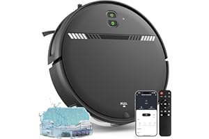 XIEBro Life Robot Vacuum and Mop Combo, Robotic Vacuum Cleaner 2 in 1 with WiFi/App/Voice, Schedule, Water Tank and Dustbin, Self-Charging, Slim, Ideal for Hard Floor, Pet Hair, Carpet
