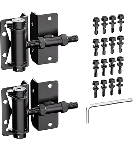 Amazon.com: Mammoth 180° Gate Hinge Self-Closing Aluminium Silver