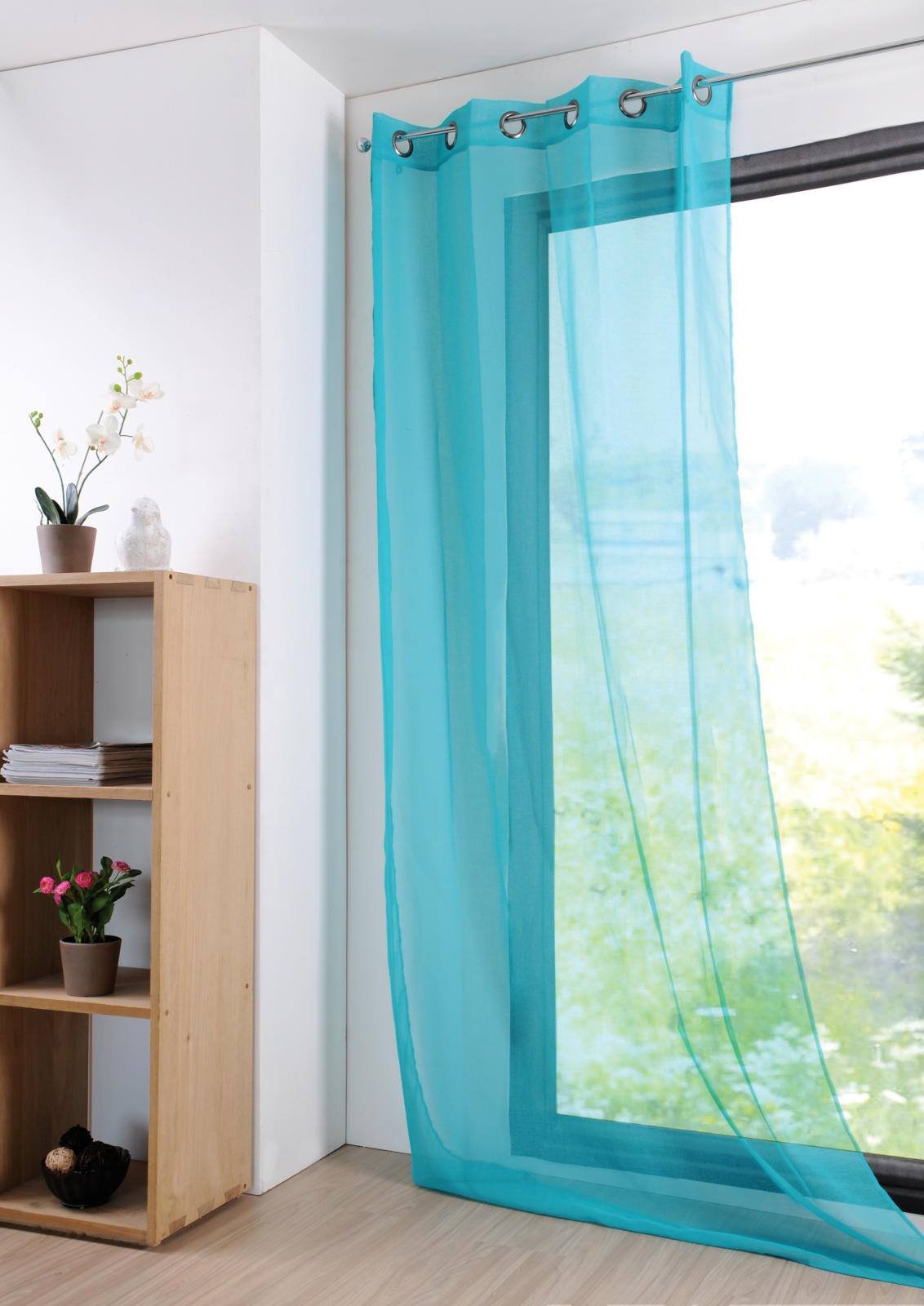 LOVELY CASA Monna Curtain, Polyester, polyester, Celadon, 135 x 260 cm — image 1
