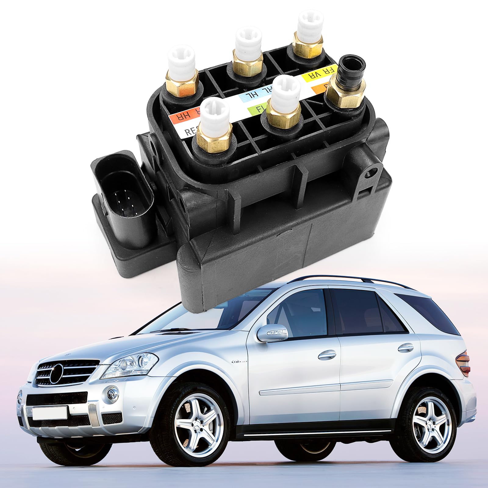 Photo 1 of FEXON Air Suspension Valve Block Air Supply Distribution 2123200358 Compatible with Mercedes Benz GL320 GL350 GL450 GLE350 GLE400 S350 S400 S550 S600 S63 S65 AMG