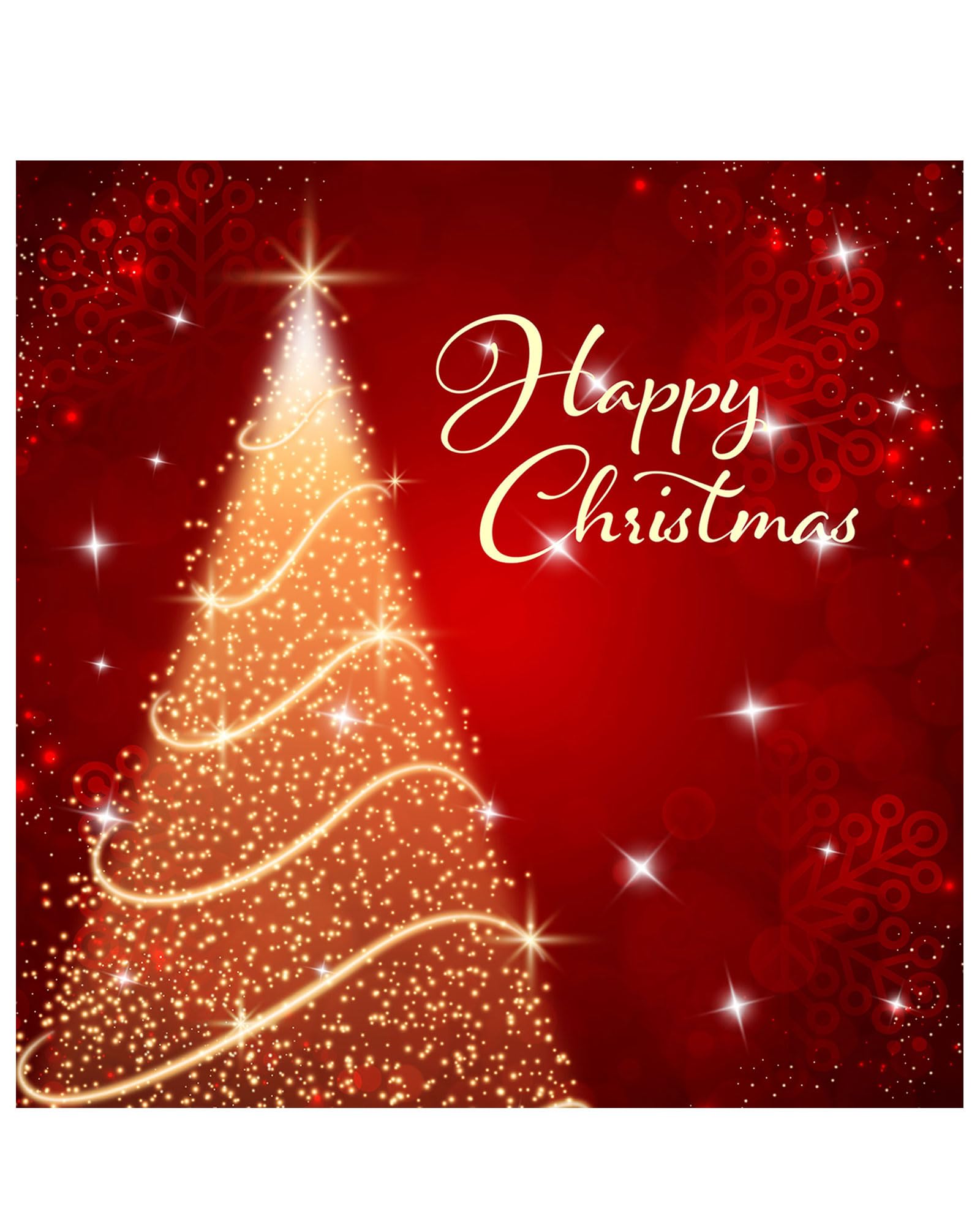 Christmas cards pack - Sparkle, 10 luxury Christmas cards with 10 white envelopes - Designed, printed and hand-packed in the UK, by Just Cards Direct (CM409)