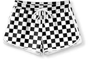 BesserBay Girls Summer Beach Swim Shorts Quick Dry Elastic Waist Swim Trunks with Pockets 5-14 Years