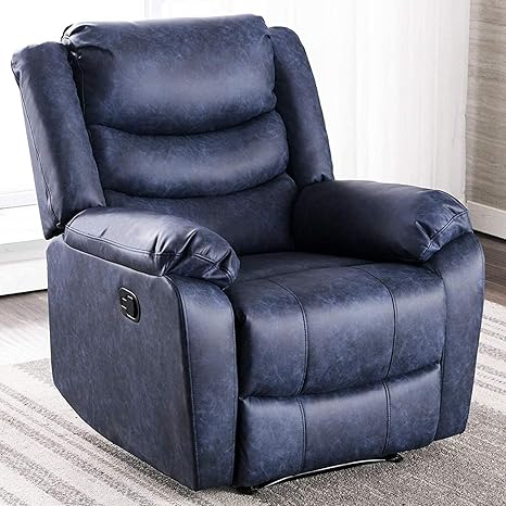 ANJ Recliner Chair with Overstuffed Arm 