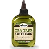 Difeel Tea Tree Hair Oil Blend 7.1 Ounces - Lightweight Hair and Scalp Treatment for Dry Scalp and Hair Care