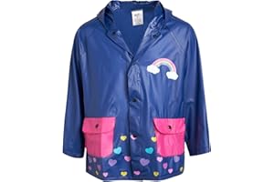Lilly of New York Girls' Raincoat - Waterproof Rain Jacket - Hooded Slicker Raincoat for Infants, Toddlers, Girls (12M-6)