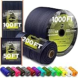 TECEUM Paracord Type III 550 Navy Blue – 100 ft