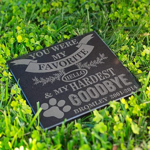 personalized dog grave marker