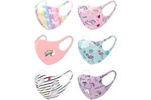 CBC Crown 6 Pack Unisex Children Dust Protection, Breathable, Washable and Reusable Face Masks, Boys & Girls (6 PACK, SET XXIII)