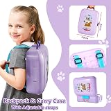 HERSITY Kids Vet Kit Dog Grooming Toy Playset 16 Pcs Carrier Backpack view 4