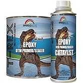 Speedokote Epoxy Fast Dry 2.1 low voc DTM Primer &amp; Sealer Gray Quart Kit, SMR-260G-Q/261-8
