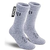 Juclise Alpaca Wool Crew Socks Men and Women,Thick Thermal Winter Cold Weather Hunting Hiking,Moisture Wicking Cushioned