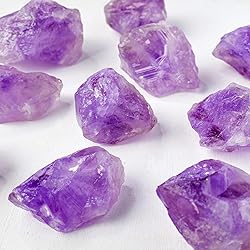 Apengshi Brazil Amethyst 2PCS Natural Rough Rocks