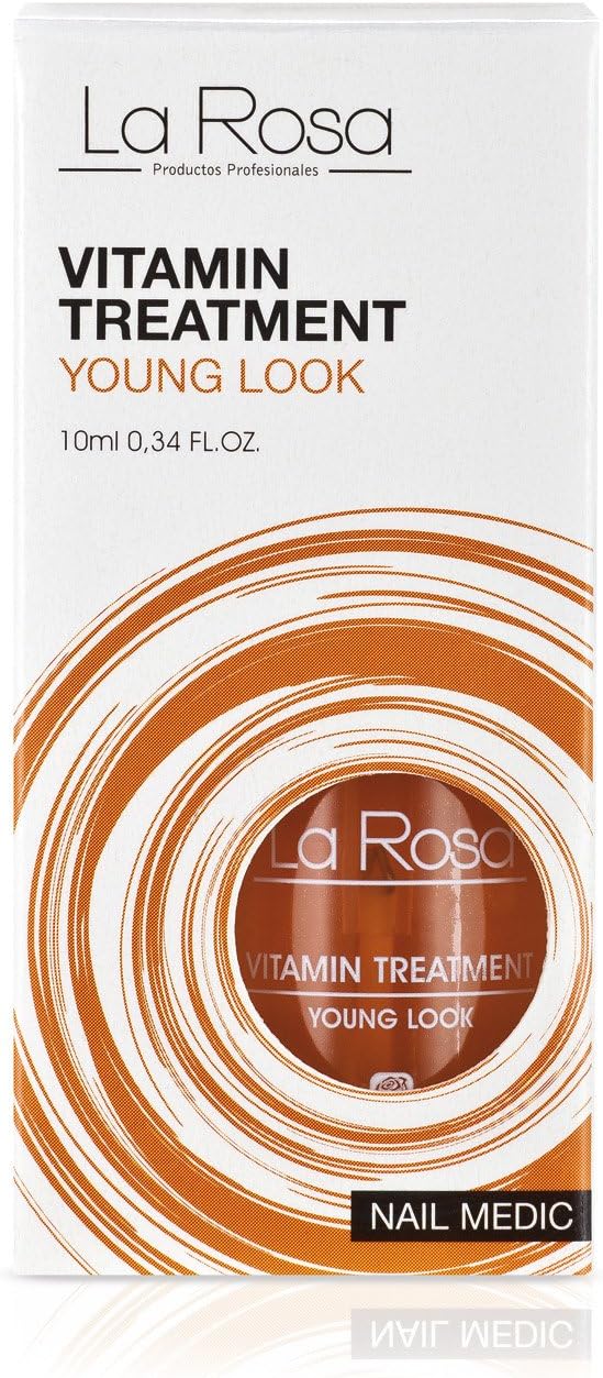 La Rosa, Nail VITAMIN TREATMENT with VITAMIN COMPLEX C E F B5 dedicated to fragile split and broken nails to coat and strengthen the nail plate for faster growth, transparent, 10 ml - Image 3