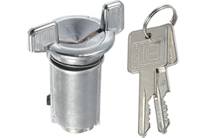 X AUTOHAUX 1 Set LC1426 Car Ignition Starter Switch Lock Cylinder W/Keys for Jeep Wrangler 1987-1995 for Jeep CJ7 1977-1987