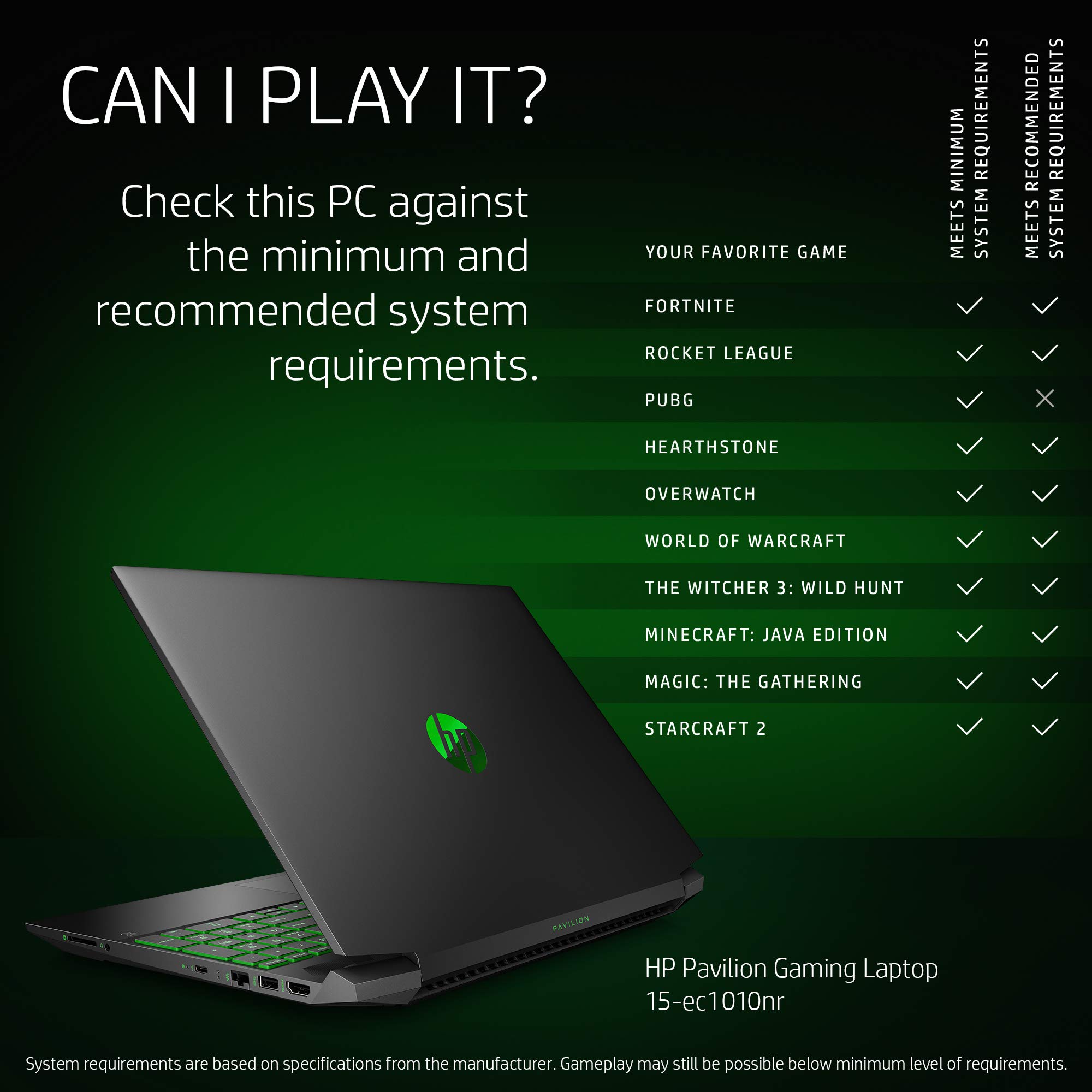 HP Pavilion Gaming 15 Laptop, NVIDIA GeForce GTX 1650, AMD Ryzen 5 4600H, 8GB DDR4 RAM, 512 GB PCIe NVMe SSD, 15.6