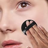 Healifty Refillable Round Makeup Compact Case with Mirror & Puff for Foundation view 2