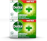 Dettol Original Antibacterial Soap Bar 2 Pack 100g Disinfectant Moisturising view 1