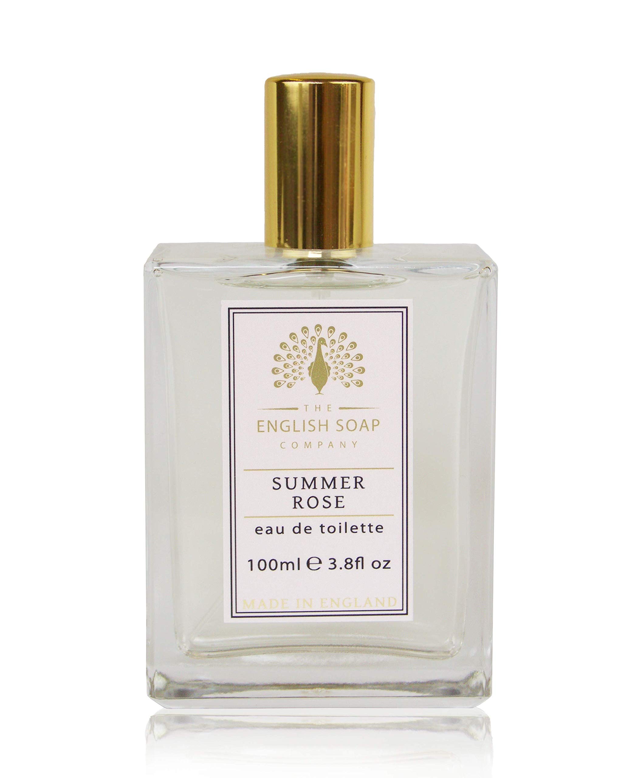 The English Soap Company Eau de Toilette, Rose Perfume for Women and Men, Floral Scented Fragrance with Notes of Raspberry and Honey, Summer Rose Scent 100mls