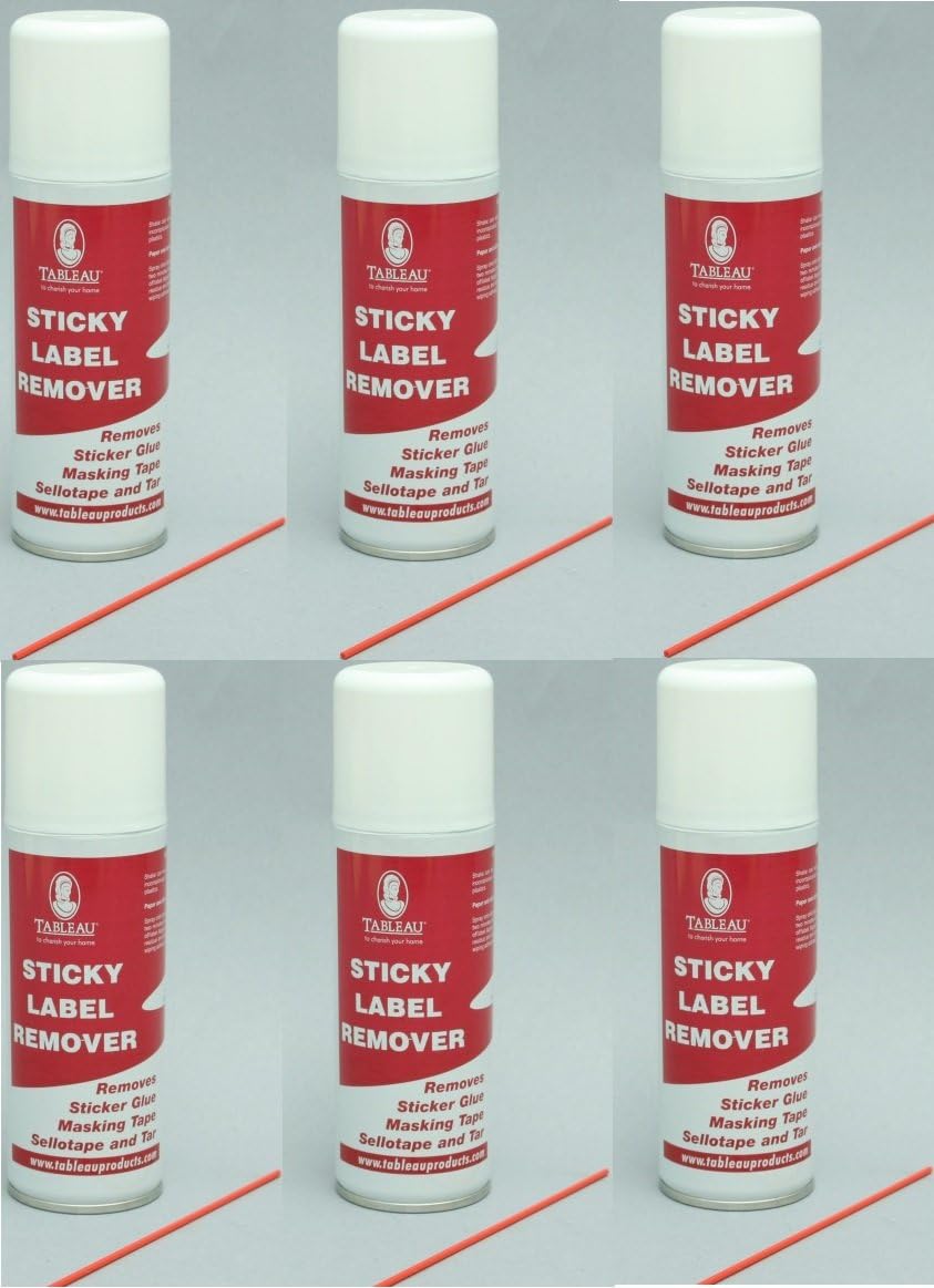 6 x Tableau Sticky Label Remover - 200ML