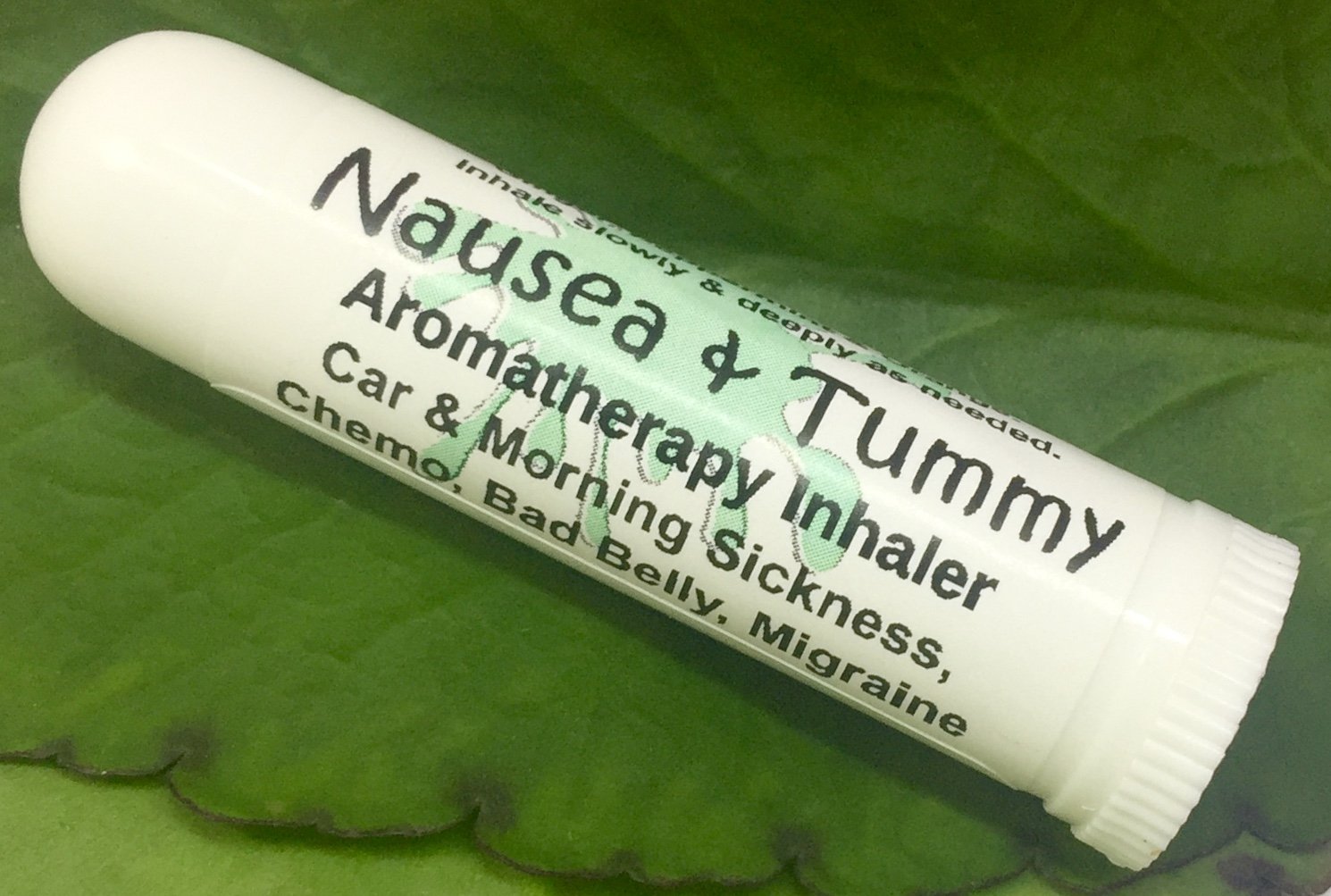 NAUSEA & TUMMY Aromatherapy Inhaler! Relief for Car & Morning Sickness
