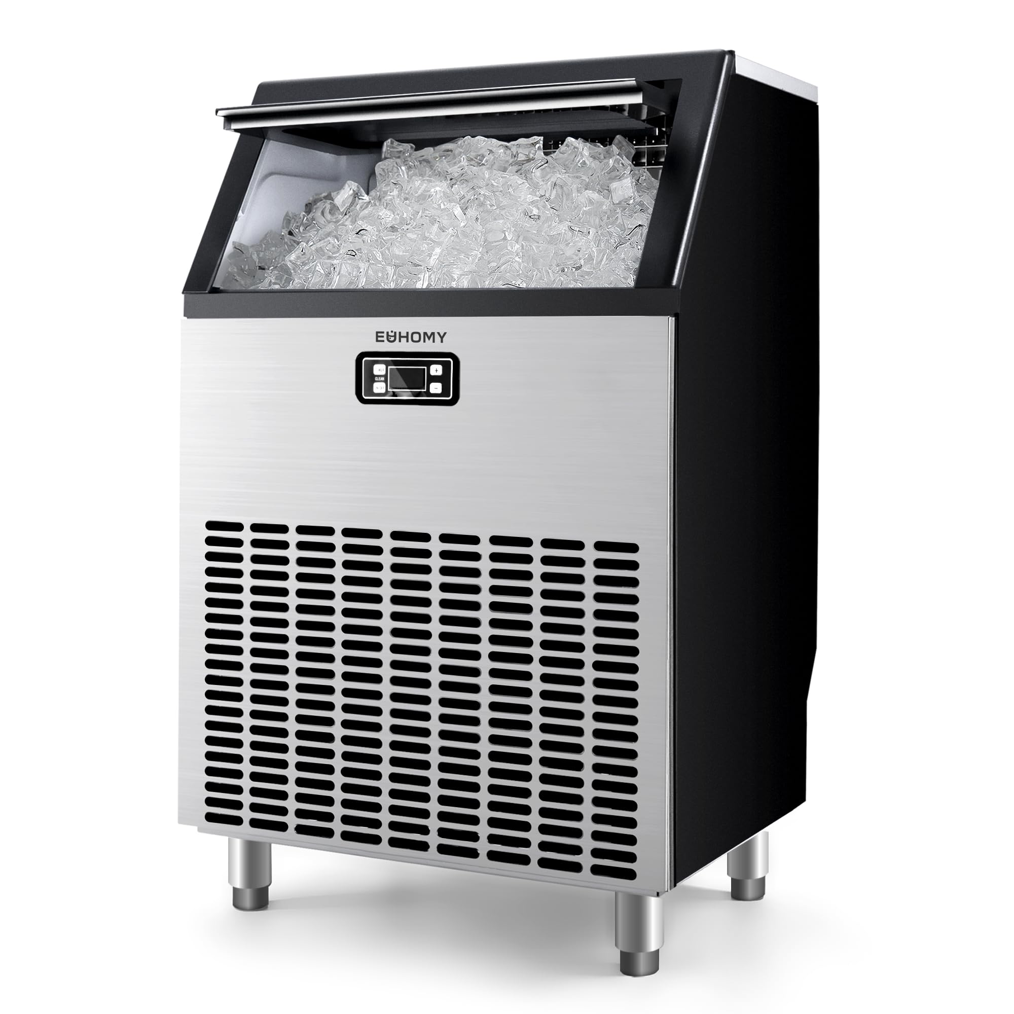 EUHOMY Commercial Ice Maker Machine, 200lbs Daily Output, Under Counter