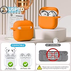 for AirPods 4 Case, Soft Silicone Protective Case