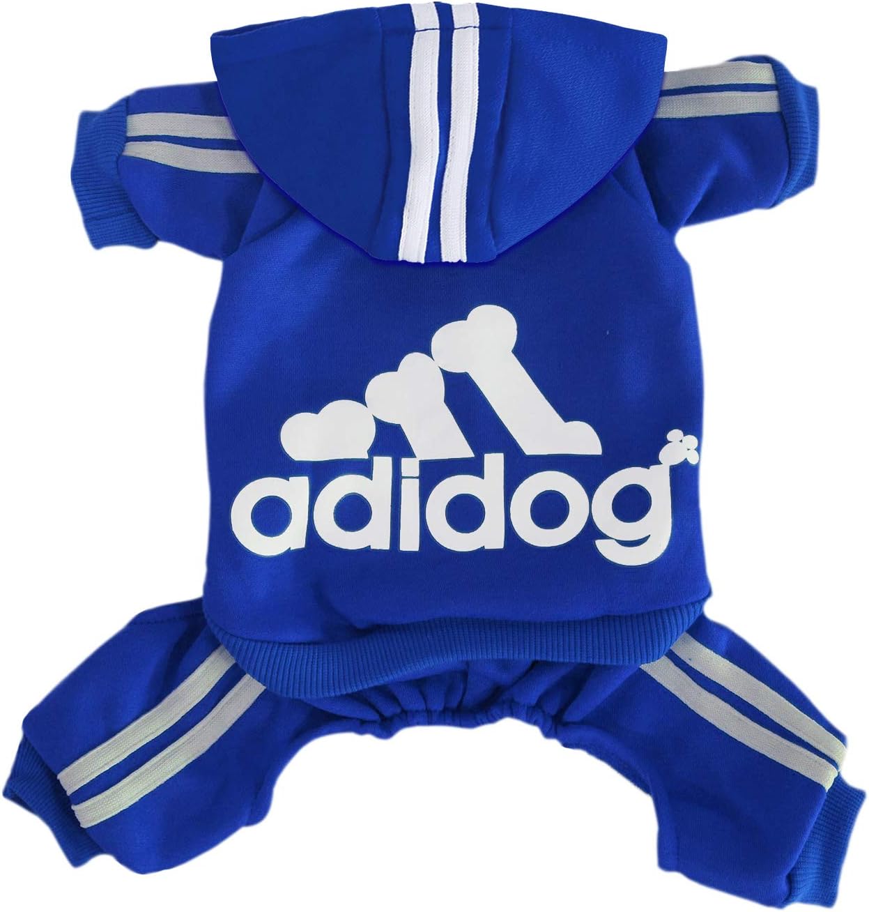 Rdc Pet Dog Hoodies,Dog Clothes,Fleece Jumpsuit Warm Sweater,4 Legs Cotton Jacket Sweat shirt Coat for Small Dog Medium Dog Large Dog (Blue,3XL)