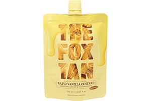 The Fox Tan Rapid Vanilla Custard, Advanced Melanin Boosting Tanning Accelerator for Sunbed & Outdoor Tanning with Niacinamid