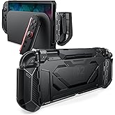 i-Blason for Nintendo Switch 2 Case Dockable [Ergonomic Grip] [Military-Grade Protection] [Quick-Release Joycon Controllers Holder] Comfortable Fit Protective Case for Switch 2 Grip (2025) (Black)